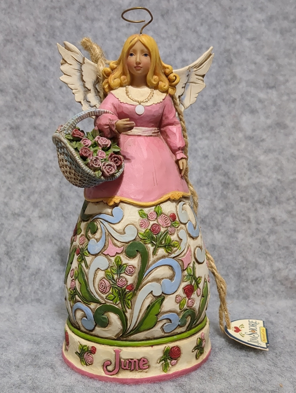 Jim Shore June Birthday Angel Heartwood Creekby enesco NWT